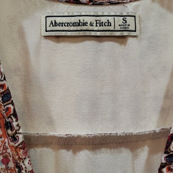 Abercrombie & Fitch Multi Floral Sleeveless V Neck Dress Size S - Picture 3 of 6